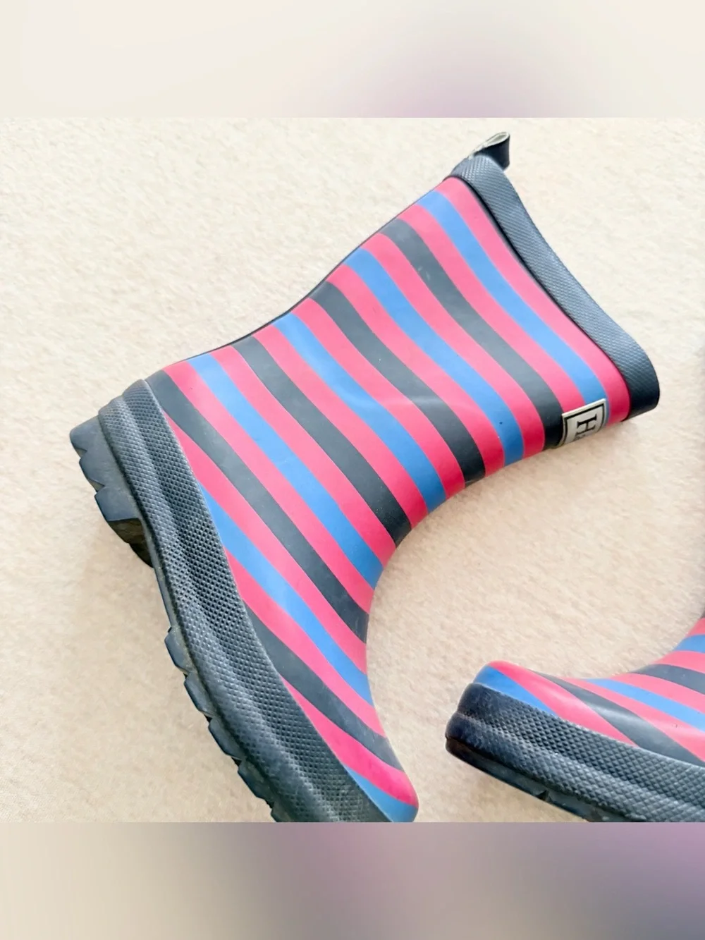 Hatley Kids Pretty Stripes Matte Rain Boots